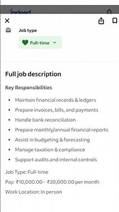 2nd ACCOUNTANT JOB FULL DESCRIPTION