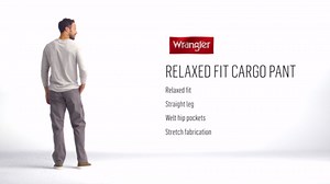 Wrangler Men's and Big Men's Relaxed Fit Cargo Pants With Stretch