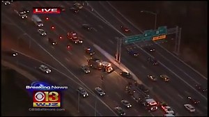 14K views · 66 reactions | #BREAKING: 4-vehicle crash on inner loop of I-695 | WJZ-TV | CBS Baltimore | Facebook