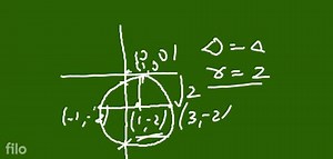 If the line segment shown above is a diameter of a circle, then... | Filo