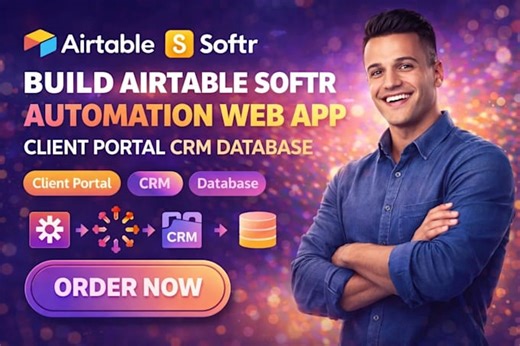 Kelvien_bob: I will build airtable softr automation web app client portal crm database for $25 on fiverr.com