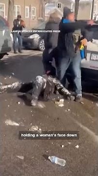 Woman held face down in snow while detained by ICE