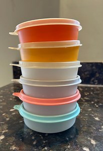 Vintage Tupperware Little Wonders Snack Bowls With Lids, Set of 6 - Etsy