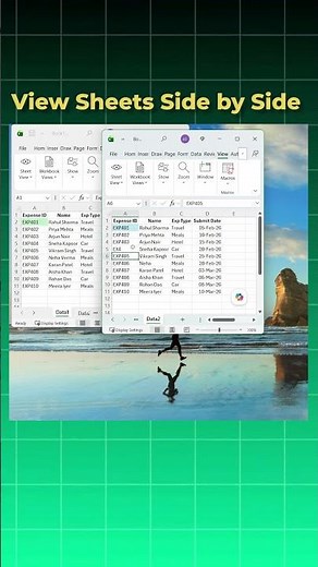 Compare Two Excel Sheets Side by Side — No Extra Software Needed