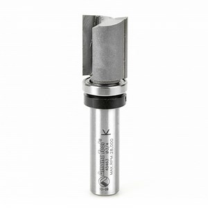 Amana Tool 45463 Carbide Tipped Flush Trim Plunge Template 3/4 D x 1 Inch CH x 1/2 SHK w/ Upper Ball Bearing Router Bit