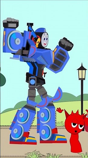 Spider Eater McQueen VS Thomas Trainsformer #soloanimation