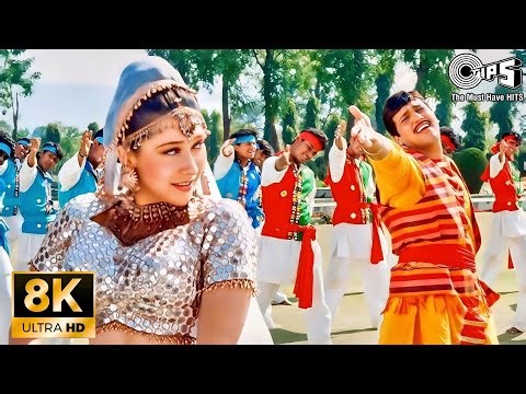 Dil Jaane Jigar Tujh Pe (8k Video) || Saajan Chale Sasural (1996) || Kumar Sanu & Alka Yagnik