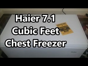 Haier 7.1 cubic feet chest freezer review HF71CL53NW
