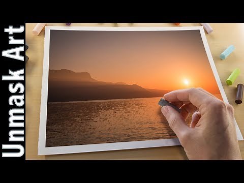 Simple Sunset Painting with Soft Pastels | Live Tutorial