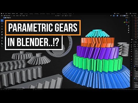 Parametric Gears In Blender | Precision Gears ( Involute )