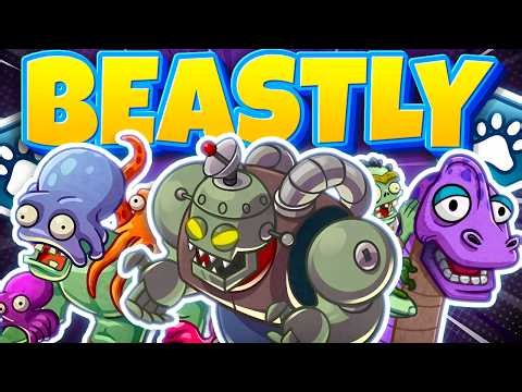 Using FULL Beastly Deck! (PvZ Heroes)