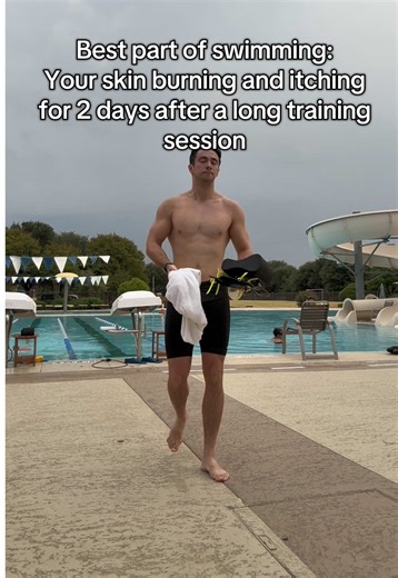 Gotta love the feeling of ants on your body due to chlorine irritation #ironmantraining #ironman703 #swimming #swim