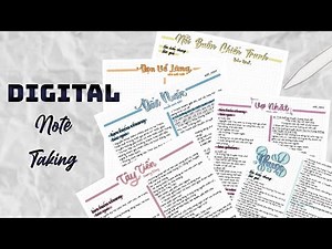 Digital Note Taking//cách mình tạo ra một bài digital notes bằng điện thoại và máy tính//salt_cutee