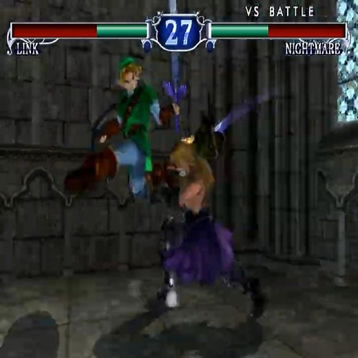 [TAS] Soul Calibur 2 - Link vs. Nightmare (Dark Link?)