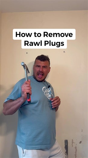 How to remove RAWL plugs #rawlplugs #diy #decorating #painting #foxy