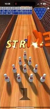 10 pin Shuffle Bowling Gameplay 198 high score