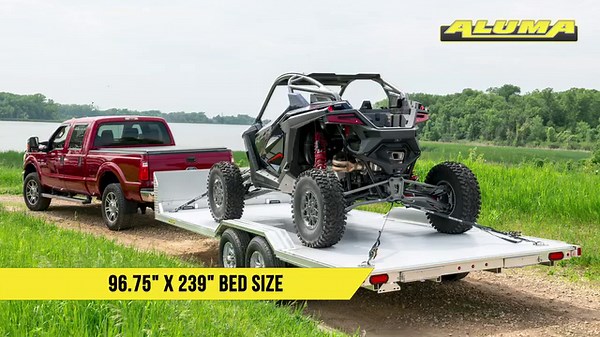 WB20H-TA-DOF Aluma is a NEW TA Drive Over Fender Wide Body Trailer, check it out in this video! https://www.cttrailers.com/ #aluminumtrailers #driveoverfenders #alumalife #aluma | Connecticut Trailers | Facebook