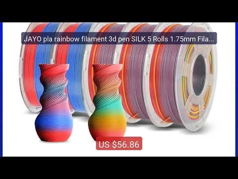 JAYO pla rainbow filament 3d pen SILK 5 Rolls 1.75mm Filament Envir... — Top Rated 2026 | Buy Now!