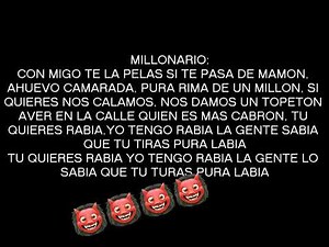 Con migo te la pelas si te pasas de mamon, ahuevo camarada; MillonarioXW.corona