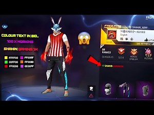 How to write colour text in free fire bio 2024 😱