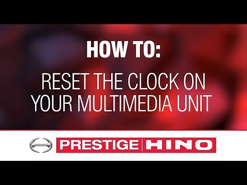 How to reset the clock on your multimedia unit.