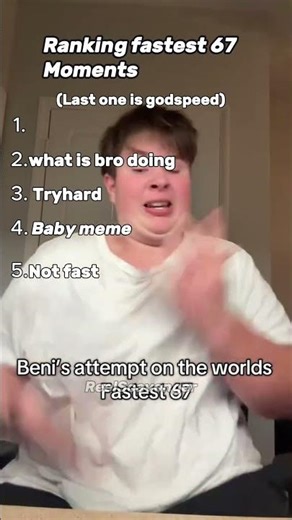 Ranking Funniest 67 moments #funny #memes #original #ranking #67meme #aura