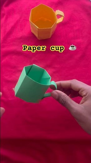 Paper cup /origami craft / no glue