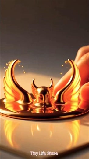 “When Paint Turns to Fire: The Rise of the Molten Phoenix 🔥✨”#MoltenPhoenix #LiquidFire,#asmrmagic