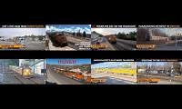 Mix of 8 videos from youtube : TRAINS - 12 -- WATCH EIGHT TRAIN CAMS AT ONE TIME