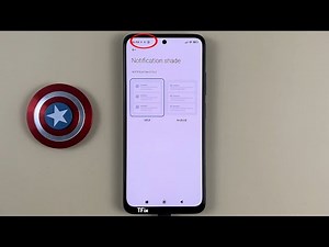 How to change the notification drawer style on Xiaomi Redmi Note 11 Android 12