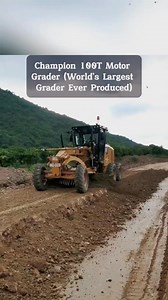 1.5K views | Champion 100T Motor Grader (World's Largest Grader Ever Produced #machinery #machine #excavator #Amazing #reelsfypシ #extra #foryouシ #flatteningmachine | casyelsaon | Facebook