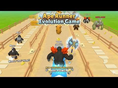Ape Runner Evolution Gameplay 🐒 Unlocking New Evolutions! | Android & iOS Runner Game