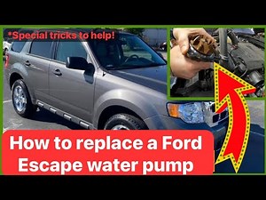 Ford Escape Water Pump Replacement Guide! ￼#Ford #SUV. #Escape #waterpump #maintenance #Car #Truck ￼