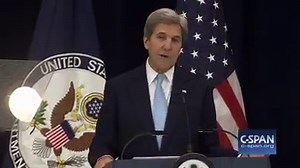 Secretary John Kerry: "Today there are a number, a similar number, of Jews and Palestinians living between the Jordan River and the Mediterranean Sea. They have a choice. They can choose to live together in one state or they can separate into two states. But here is a fundamental reality, if the choice is one state, Israel can either be Jewish or Democratic. It cannot be both. And it won't ever really be at peace." Watch full speech here: http://cs.pn/2iEwRZ0 | C-SPAN