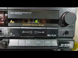 AIWA AD-WX808 - Dolby B-C NR HX PRO and DBX ! One of the best AIWA's double cassette decks in 4K