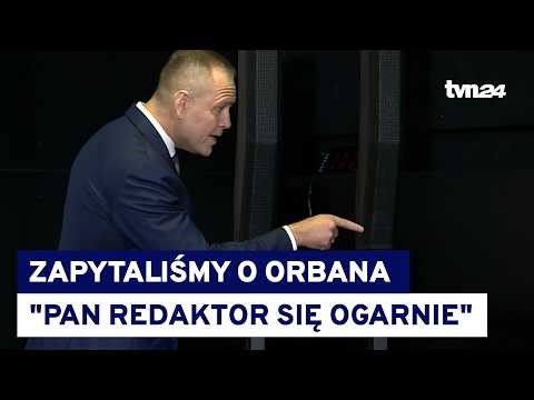 We asked a question about Orban. Nawrocki's reaction to the TVN24 reporter's question