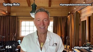 Bruce Springsteen greets the Spring-Nuts at the Seaside Serenade.
