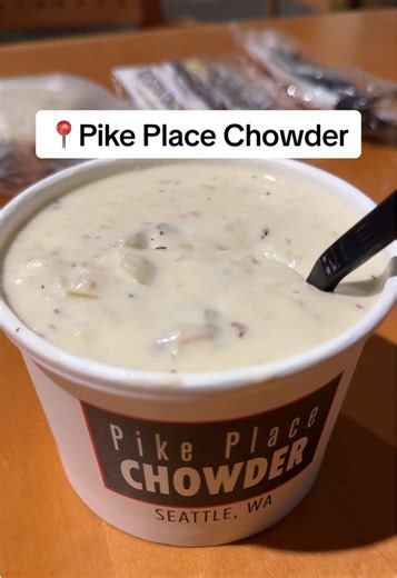 My hack as a Seattle local who loves Pike Place Chowder 😋Save this for your next trip to Pike Place! #pikeplacemarket #seattlewa #visitseattle #seattlewashington #seattletiktok