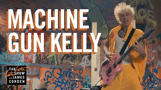 64K views · 608 reactions | Late Late Show music guest Machine Gun Kelly shares a performance of "Concert for Aliens" off his hit album, Tickets to My Downfall | The Late Late Show with James Corden | Facebook