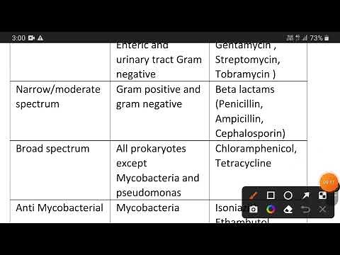 Spectrum of activity ( Broad and Narrow spectrum antibiotic)