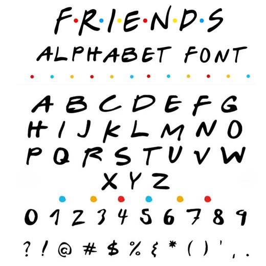 Friends Font, Friends Font for Cricut, Friends Font SVG, Cricut Font SVG, Friends Procreate Font, Font SVG, Svg for Cricut, Vector File - Etsy