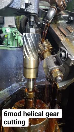 helical teeth cutting L230mm 6mod