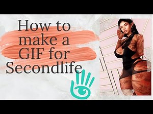 How to make a gif for secondlife