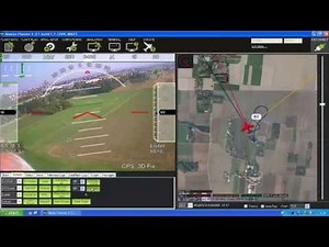 Autopilot assisted FPV flying with Mission Planner telemetry data and video
