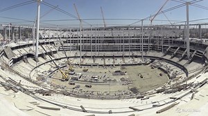 Time-lapse of SoFi Stadium's construction | November 2019