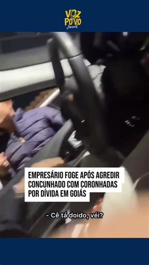 Empresário é acusado de agredir concunhado com coronhadas durante cobrança de suposta dívida em Goiás O empresário Kleber Ribeiro, dono de uma distribuidora de bebidas no bairro Boa Vista II, em Novo Gama (GO), fugiu após ser acusado de agredir o concunhado com coronhadas durante uma abordagem dentro de um carro. A agressão aconteceu na noite desta quinta-feira (16) e foi registrada em vídeo pela esposa da vítima. Nas imagens, Kleber aparece cobrando uma suposta dívida e fazendo ameaças. “Você n