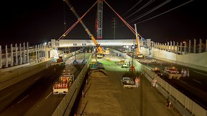 1.8K views · 57 reactions |  With the first pedestrian overpass connecting Brooklyn & Altona North now open, crews are wrapping up the second overpass connecting Yarraville & Spotswood. ⏱ Queue October flashback sequence when crews prepared and installed the truss of the bridge. | West Gate Tunnel Project | Facebook