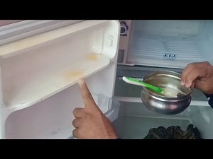 फ्रिज साफ करने का तरीका | fridge ka pilapan kaise saaf karen ? how to clean yellow refrigerator