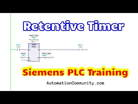 PLC Timers - Retentive Timer - Time Accumulator - TONR Instruction