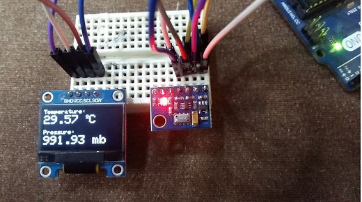 Interface MS5611 Barometric Pressure Sensor with Arduino